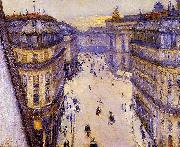 Gustave Caillebotte Rue Halevy, vue d'un sixieme etage painting